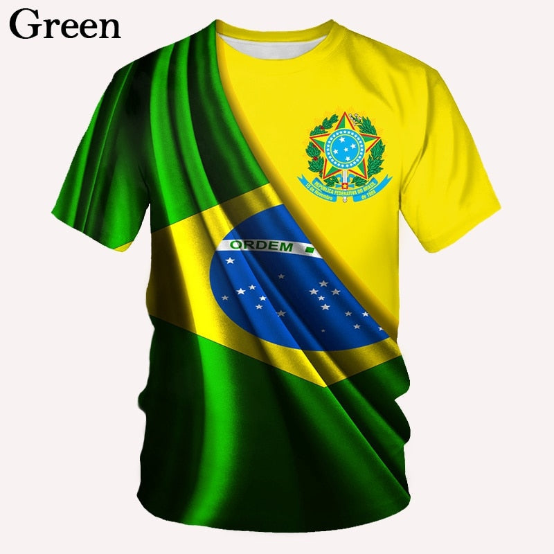 Camisetas Unissex Brasileiros Patriotas
