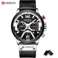 CURREN Casual Sport Watches for Men Blue Top Brand Luxury Military Leather Wrist Watch Man Clock Fashion Chronograph Wristwatch